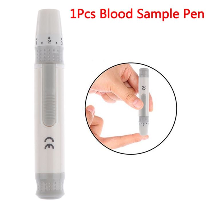 hot-selling-1pcs-ปรับความลึก-blood-sampling-กลูโคสปากกาทดสอบตัวอย่างเลือดปากกาปากกา-lancet-เครื่องวัดน้ำตาลในเลือดสำหรับผู้ป่วยโรคเบาหวานเลือดรวบรวม