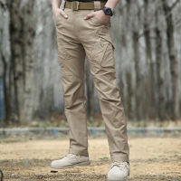 Men Military Tactical Pants Waterproof Cargo Pants Men Breathable SWAT Army Solid Color Combat Long Trousers Work Joggers S-5XL