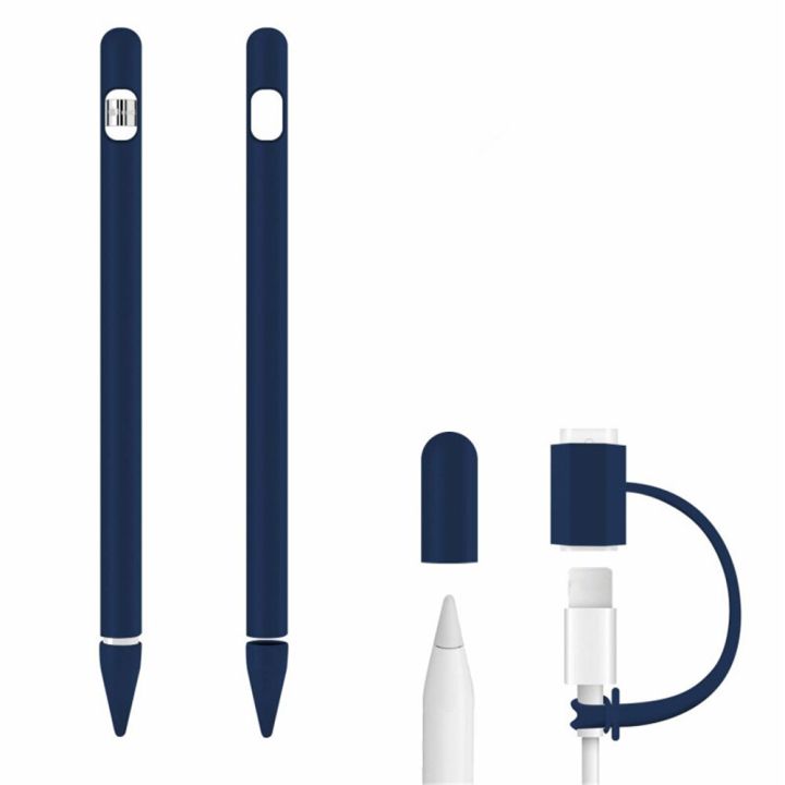 ฝาครอบปลายปากกาใหม่ซิลิโคนตัวยึดปลายกันฝุ่นสายเชื่อมต่อป้องกันการสูญหายออกแบบมาเป็นพิเศษสำหรับ-apple-ดินสอ-ipad-pro