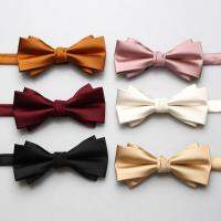 6pcs Men Ties Fashion Butterfly Party Wedding Bow Tie for Girls Boys Candy Solid Color Bowknot Accessories Bowtie Wholesale