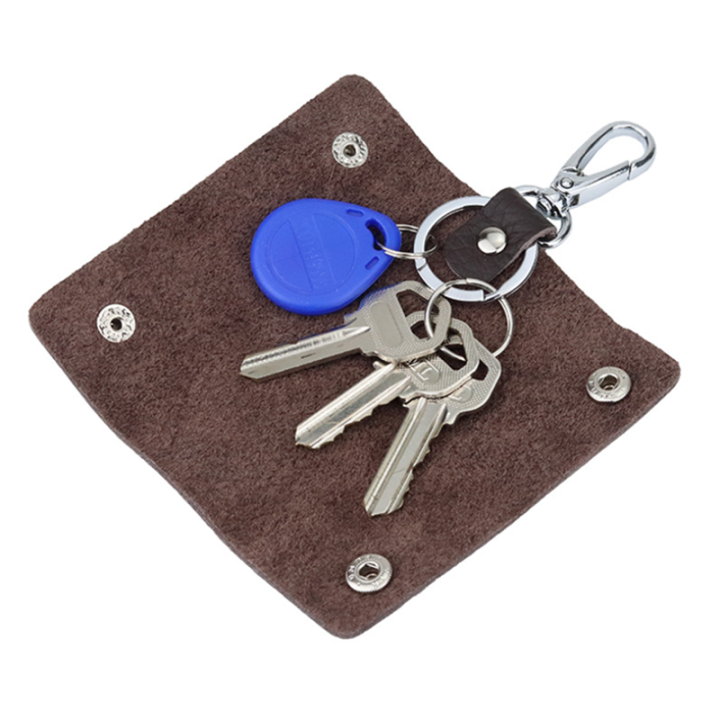 cw-1pc-car-key-pouch-bag-case-wallet-holder-chain-key-wallet-ring-collector-housekeeper-pocket-key-organizer-smart-leather-keychain