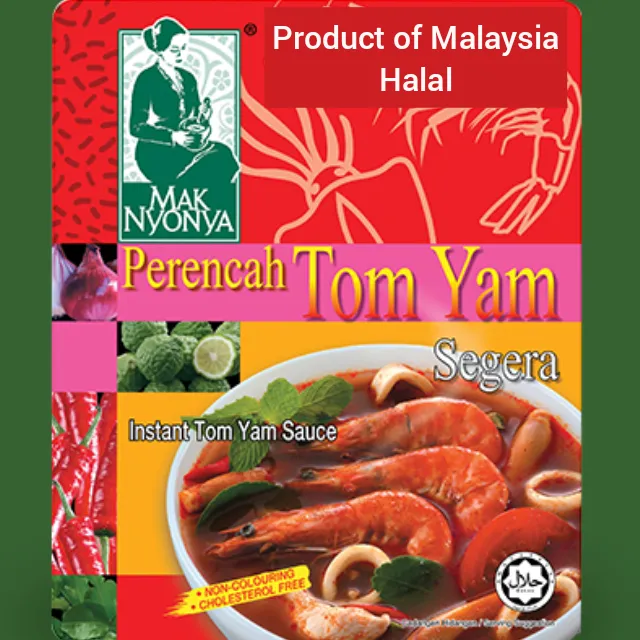 Halal Mak Nyonya Instant Tom Yam Sauce Paste Perencah Tom Yam Segera 200g Lazada