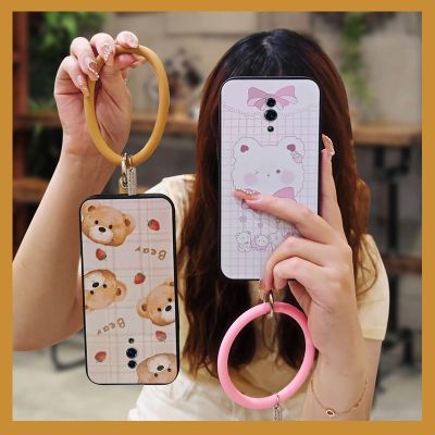 The New luxurious Phone Case For OPPO Reno hang wrist ring texture advanced youth personality cartoon ultra thin trend