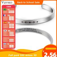 Fashion Inspirational Bracelets for Women Stainless Steel Engraved Personalized Positive Mantra Quote Keep Going Cuff Bangle