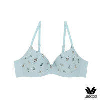 Wacoal Surprise Push up Bra ทรงสวย ไร้โครง พิมพ์ลาย รุ่น WB9B53