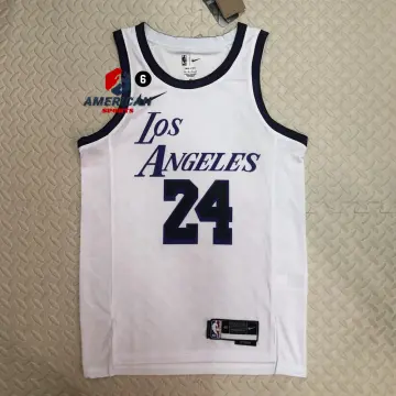 Latin Edition Los Angeles Lakers White #24 NBA Retro Jersey,Los Angeles  Lakers