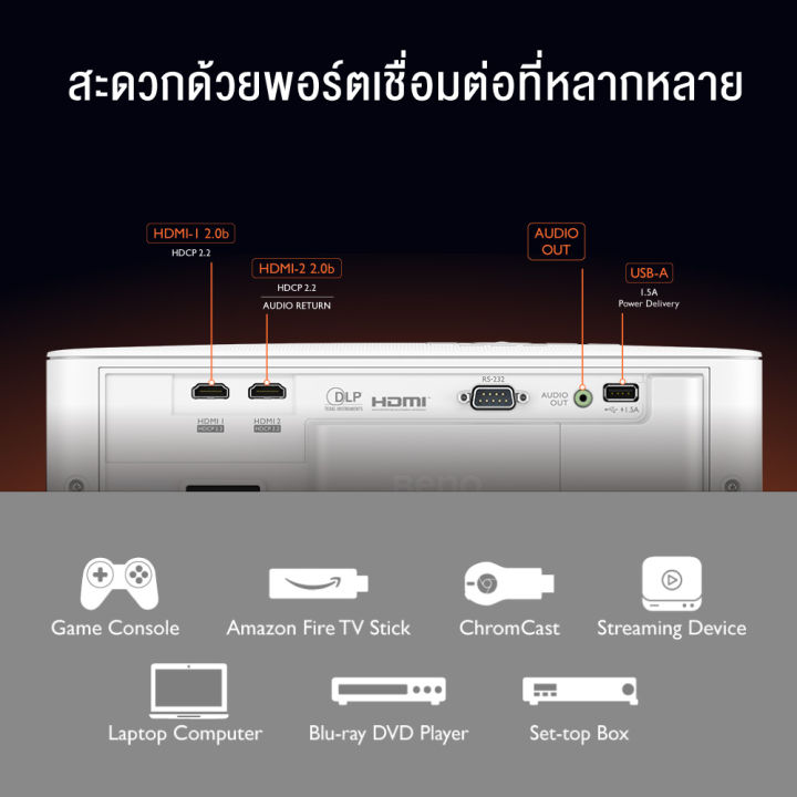 benq-tk700sti-4k-hdr-gaming-projector-60hz-16ms-low-latency-โปรเจคเตอร์-โปรเจคเตอร์-4k-โปรเจคเตอร์-ดูหนัง