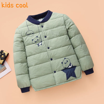 เสื้อโค้ทเสื้อคลุมผ้าฝ้ายหนาสำหรับเด็กชายและเด็กหญิงชุดฤดูหนาวเสื้อคลุมผ้าฝ้ายใหม่2023