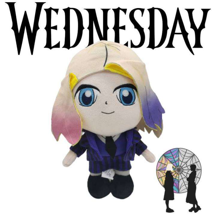 Wednesday Addams Enid Sinclair Cartoon Plush Doll Wolf Girl Stuffed Toy
