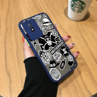 Hpcase สำหรับ Vivo Y02A Y02T แฟชั่นที่สร้างสรรค์หนึ่งโลโก้มือถือเคสนิ่มมีน้ำค้างแข็งโปร่งใสเคสแข็งกันกระแทกคลุมทั้งหมดเคสป้องกันกล้อง