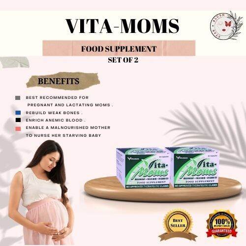 VITAMOMS MALUNGGAY FOOD SUPPLEMENTS 50 CAPSULES ( SET 2) MOTHER MILK