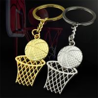 Fashion Basketball And Net Shape Keychain Charms Basketball Lovers Gift Sports Souvenir Creative Key Rings for Men Accessories Key Chains