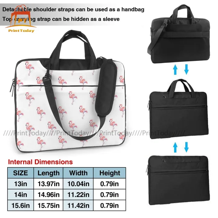 flamingo-laptop-bag-case-protective-vintage-computer-bag-bicycle-crossbody-laptop-pouch
