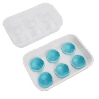 Ice-Cube Tray with Lid, New Football Ice Ball Maker, Easy to Release Sphere Ice-Cube Mould,6 Ice Footballs for Whiskey