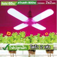 หลอดไฟปลูกผักไฮโดรโปนิกส์ led grow light ขั้วE27 hydroponics สวนผักออแกนิค ประหยัดไฟ ไฟปลูกพืช ไฟเลี้ยงต้นไม้โตเร็ว2เท่า การเจริญเติมโตแบบ 24 ชม