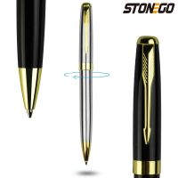 [NEW EXPRESS]♘♕ Metal Ballpoint Pen Black Ink Medium Point 1.0mm Smooth Writing Retractable Ball Pen Business Gift