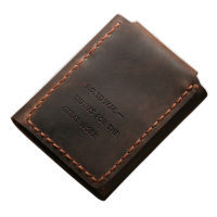 Secret Walter Mitty Wallet Men Genuine leather Wallet Vintage Crazy horse Leather men wallet Handmade male purse Money Bag Coin