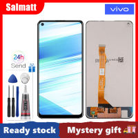 Salmatt หน้าจอ LCD แท้6.53นิ้วสำหรับ Vivo Z5x/Z1 Pro จอแสดงผล LCD แบบสัมผัสหน้าจอประกอบดิจิทัลสำหรับ Vivo Z5x/Z1 Pro V1911A V1919A 1919 1951 PD1911F EX 1918หน้าจอ LCD