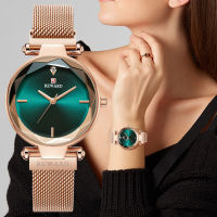 REWARD Simple Women Watches Fashion Magnetic Buckle Rose Gold Quartz Wrist Watch Ladies Waterproof Clock Girl Relogio Feminino