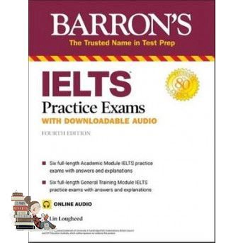 เพื่อคุณ BARRONS IELTS PRACTICE EXAMS WITH DOWNLOADABLE AUDIO (4TH ED.) (ONLINE AUDIO)