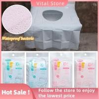 VITAL STORE 10pcs อุปกรณ์ ห้องน้ำ เสื่อ ย่อยสลายได้ ที่หุ้มที่นั่ง ทิ้ง เสื่อห้องน้ำ เบาะกระดาษชำระ