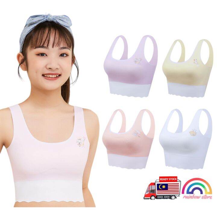 Girl Training Bra Teenage Seamless Bra Young Student No Steel Ring Bra