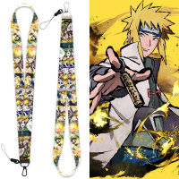 อะนิเมะญี่ปุ่น Naruto Sasuke Kakashi Haruno Sakura Naruto lanyard พวงกุญแจอุปกรณ์ต่อพ่วงจี้ที่ถอดออกได้สายคล้องการ์ดจี้