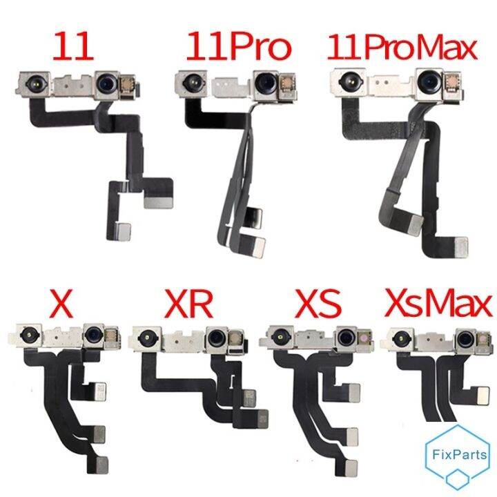 กล้องด้านหน้าขนาดเล็กเดิมสำหรับ-ip-honex-xr-xs-xsmax-11-11pro-11promax-pro-max-เซ็นเซอร์โทรศัพท์สายกล้องหน้าโค้งใบหน้า