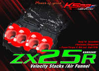 ปากแตรZx25R  Intake air pipeZx25R Velocity stackZx25R  AirFunnel Zx25R [KSPP]