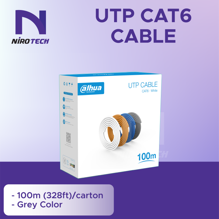 Dahua utp cat6 cable 100m lazada
