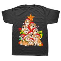 Funny English Bulldog Christmas Tree Dog Xmas T Shirt Summer Style Graphic Cotton Streetwear Short Sleeve Birthday Gifts T shirt XS-6XL