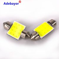 【CW】100X 24V 31mm 36mm 39mm 42mm C5W C10W Led COB 12 Chips Auto Dome Festoon Interior License Plate Reading Light Car Accessories