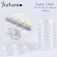 100pcs Discbound Planner Notebook Discs Expansion Discs (super clear 24mm/1inch28mm/1.1inch32mm/1.25inch38mm/1.5inch)