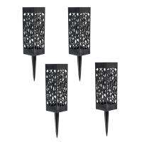 4 Pack Headstone Vase Memorial Tombstone Decorations Cemetery Floral Containers with Stakes Drainage Hole