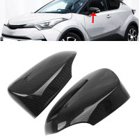 รถคาร์บอนไฟเบอร์กระจกมองหลังสำหรับ Toyota C-HR CHR 2016 2017 2018