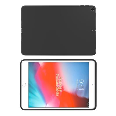 （A LOVABLE） Black Matte Skid-Proof Soft TPU เคสใสซิลิโคนใสสำหรับ iPad Mini 5/iPad Mini 2019