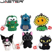 JASTER Cartoon A black cat USB 2.0 Flash Drive 100 Real Capacity 64GB 128GB Creativity Pen Drives Student Gifts Memory Stick