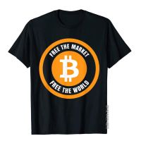 เสื้อยืดโอเวอร์ไซส์ฤดูร้อนใหม่แฟชั่นทุกการแข่งขัน ฟรี ตลาด ฟรี โลก Crypto Bitcoin Lover เสื้อยืด Cotton T ShirtS-3XL  NLVW