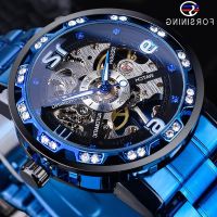 ⌚ Authentic mens double hollow out mechanical watches han edition style luminous automatic watch male business with