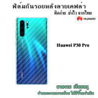 ฟิล์มกันรอยด้านหลังลายเคฟล่าHuawei P30pro/Y7 2018.