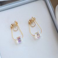 [COD] tassel earrings 2021 new trendy unique temperament high-end light luxury mosquito coil ear clip women without piercing