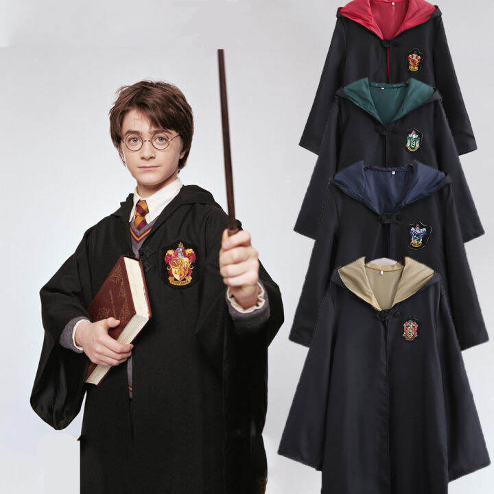 Unisex Student Slytherin Robe Uniform Coat Costume Adult