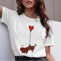 Dachshund Pug Teckel เสื้อยืดตลกๆสำหรับ2021ฤดูร้อนเสื้อคอกลมแขนลำลองขาสั้นแฟชั่นพิมพ์ลายผ้าคอตตอน100% ฤดูร้อนเสื้อยืดคอกลมใหม่ขายส่งตลกๆ