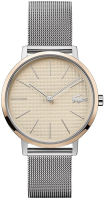 Lacoste Quartz Watch with Stainless Steel Strap, Two Tone, 16 (Model: 2001072)