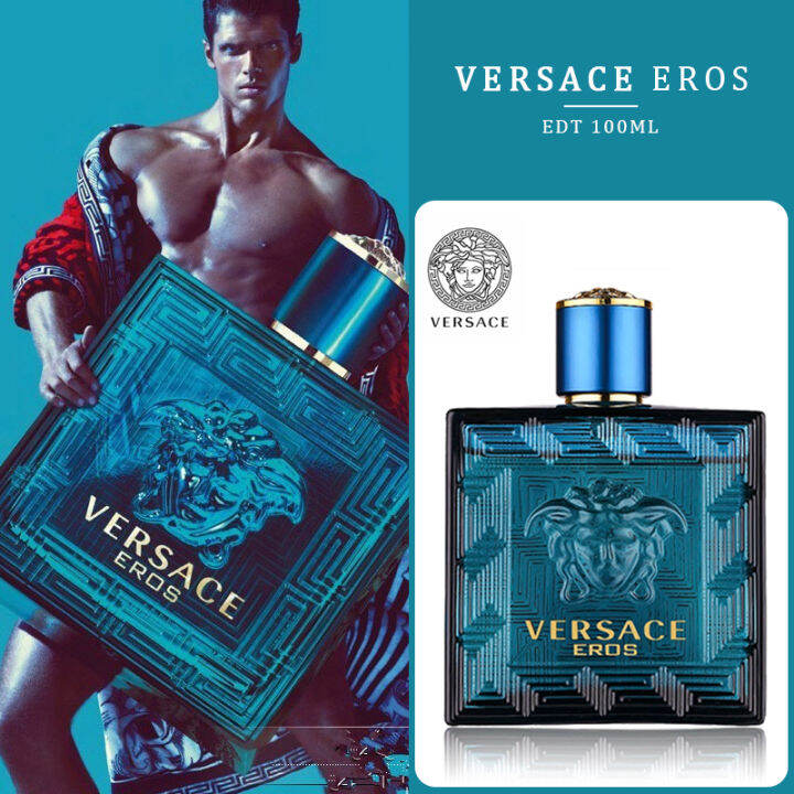 Original Versace Eros EDT 100ml Perfume for Men Fragrances Sweet Night ...