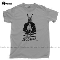 เสื้อยืด Donnie Darko คอกลมแขนสั้นผ้าคอตตอน100% พิมพ์ลายกระต่ายแฟลำลองท่องเที่ยวชุดกระต่าย