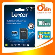 Thẻ nhớ Micro SD lexar 512GB UHS-I class 10 SDXC 633x U3 95Mb s