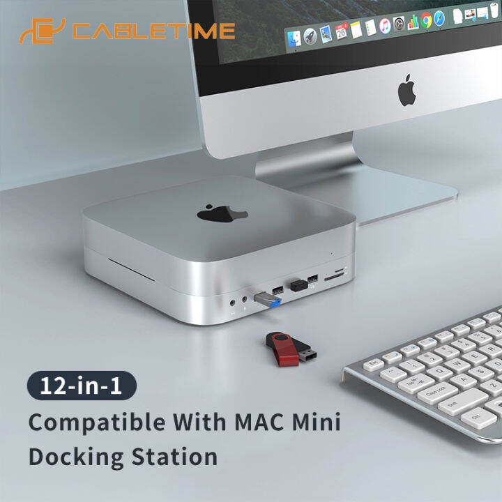 กล่อง SATA เคเบิล USB สำหรับ Mac Mini HDMI VGA USB เสียง USB 3.0ฮับ