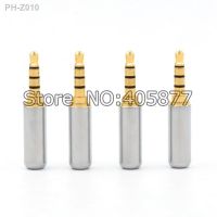 2pcs 3.5mm 4 poles Stereo Male Audio Cable Connector DIY Solder adapter