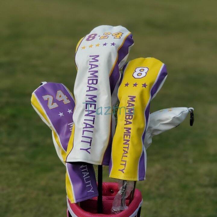 kobe-mamba-mentality-golf-club-driver-fairway-woods-hybrid-ut-putter-and-mallet-putter-headcover-sports-golf-club-accessories-equipment